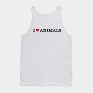 I Love Animals T-Shirt Tank Top